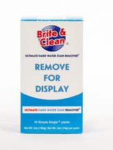 Load image into Gallery viewer, Brite & Clean Ultimate Hard Water Stain Remover 10-pack of 1/2 oz Singles