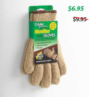 Clean Green microfiber gloves